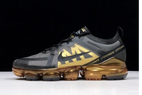 AIR AR6631-002 2019 METALLIC GOLD VAPORMAX BLACK 0117